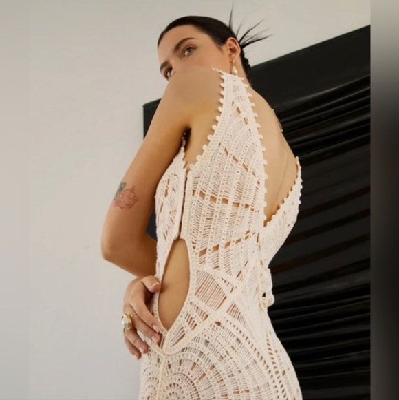 Commense Crochet Maxi-Dress/Cover Up New With Tags - Picture 9 of 16